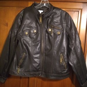 dress barn faux leather jacket Dress Barn | Jackets & Coats | Dress Barn White Faux Leather Jacket